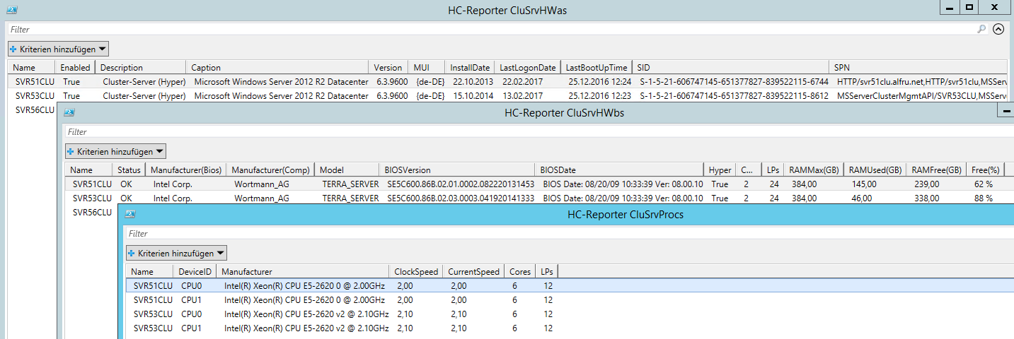 Cluster Server Hardware